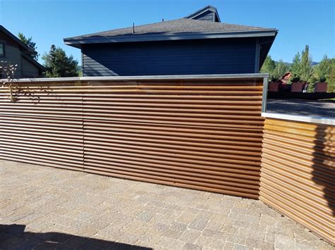 galvanized corrugated sheet metal fence|fencing with corrugated metal panels.